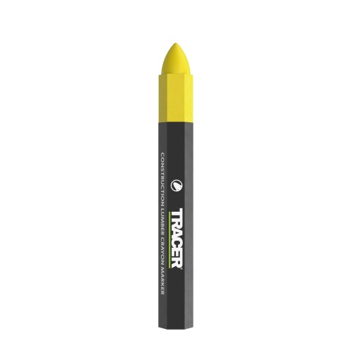 Marcador de construcción de cera TRACER Amarillo